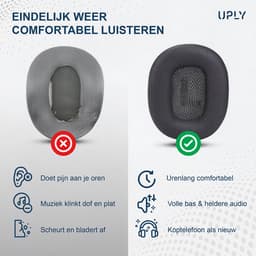 Set Oorkussens voor Apple Koptelefoon - AirPods Max Oorkussen - AirPods Max - Geweven stof met Traagschuim — thumbnail 2