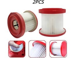 HEPA Filter - 2 Stuks - Geschikt voor Milwaukee M18 Nat/Droog VAC 0780-20/0880-20 - Vervanging 49-90-1900