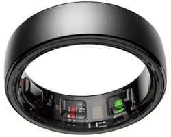 NOLATR Smart Ring NEX – Zonder Abonnement – Premium Activity & Slaap Tracker – 5-7 Dagen Batterij – Matte Afwerking – Zwart – Maat