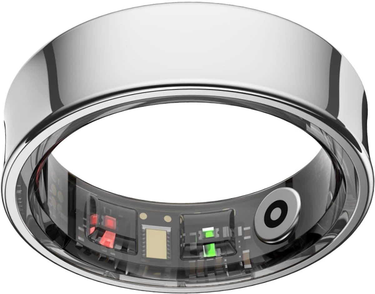 NOLATR Smart Ring LUX Slimme Ring – Stappenteller & Hartslagmeter – Zilver – Maat 7 — afbeelding 1
