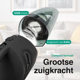 Kruimelzuiger Snoerloos - Handstofzuiger met 5 opzetstukken - Kruimelzuiger - Zwart - Vivid Green — thumbnail 8