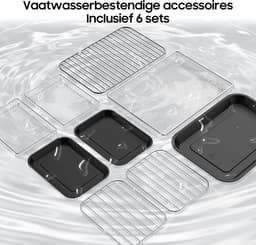 Dewelling Heteluchtfriteuse KDFO-5511DTW - XXL Airfryer 12L met 2 Zones - Afneembare Scheidingswand - Kijkvenster - 2600W - 50-200°C — thumbnail 8
