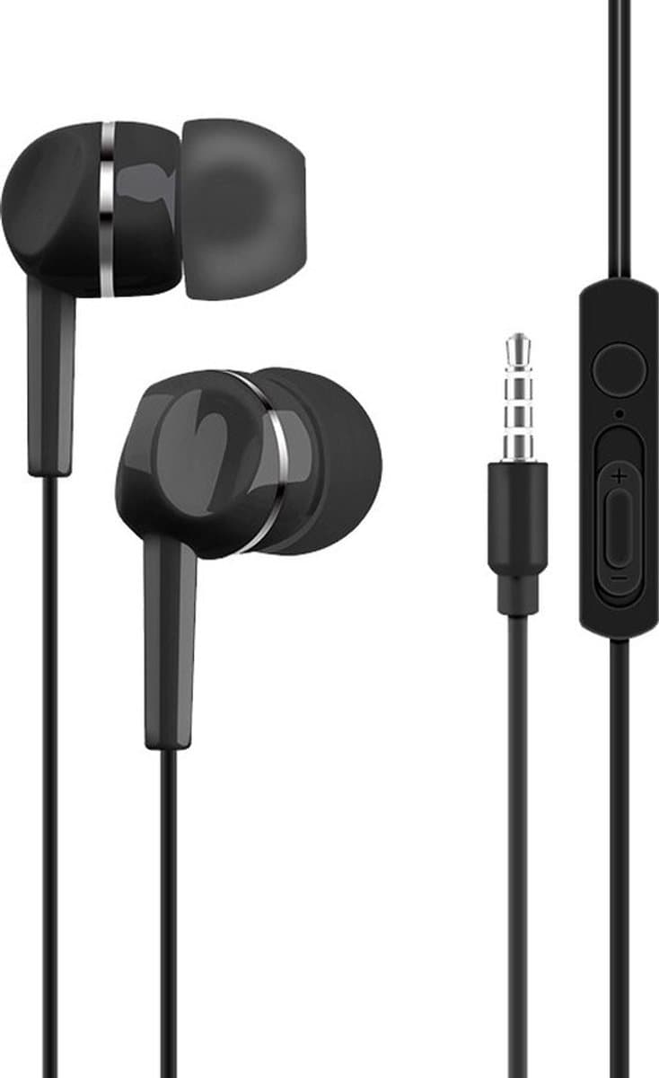 Hoogwaardige Semi-In-Ear Bedrade Koptelefoon met Micro - Ideaal voor Mobiele Telefonie, Computerspellen & Meer! — afbeelding 1