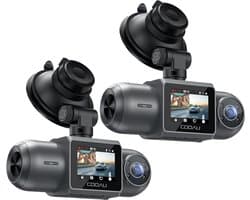 D30S Dashcam - Ultra 4K resolutie - 170 graden kijkhoek - Wifi - Gps - FullHD resolutie - Night vision - Parkeerbeveiliging - 1,5 inch Ips Lcd - dashcam voor auto - 170 + 150 graden kijkhoek - G Sensor - Loop opname - Full HD achter camera - 2 stuks