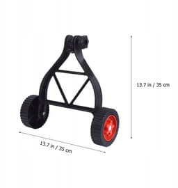 Grasmaaier Steunwiel - Professioneel Vervangingswiel - Stalen Rubber Wiel - Geschikt voor Zware Lasten en Stil Gebruik — thumbnail 2