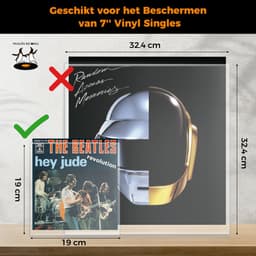 Pinguïn Records Singles Buitenhoezen voor 7 inch Vinyl – 100 stuks – VinylCare Essential ShieldSleeve – Hoes geschikt voor 7" Vinyl en 45 Toeren Singletjes – Beschermhoezen voor Singletjes – Buitenhoezen – Transparant – Polyethyleen – 100 Micron — thumbnail 3