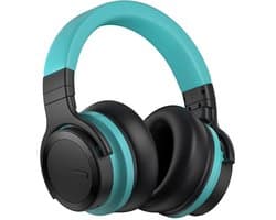 Draadloze Over-Ear Koptelefoon – Actieve Ruisonderdrukking – Diepe Bas – 30 Uur Speeltijd – Blauw/Zwart