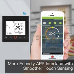 Wi-Fi Thermostaat - Programmeerbare Touchscreen Thermostaat voor Verwarming en Airconditioning met Afstandsbediening — thumbnail 3