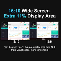 Virello® OneCable 16’’ - Portable Monitor - Inclusief Beschermhoes - Draagbaar Beeldscherm - Draagbare Monitor - Full HD - IPS - Grijs — thumbnail 3