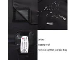 Allecta - Weerbestendige TV-afdekking voor buiten, bescherming tegen weersinvloeden, 30-32 inch, zwart