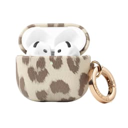 Selencia Sabi Case met panterprint - Hoesje geschikt voor AirPods 4 - Soft Ivory — thumbnail 1