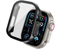 Screen protector - Geschikt voor Apple Watch Ultra / Ultra 2 / Ultra 3 - 49 mm - Full Cover Hard Case / Beschermend Hoesje - Zwart