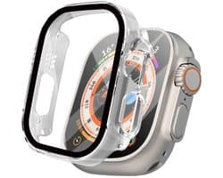 Screen protector - Geschikt voor Apple Watch Ultra / Ultra 2 / Ultra 3 - 49 mm - Full Cover Hard Case / Beschermend Hoesje - Transparant