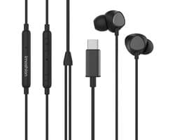 imoshion Bedrade Oordopjes met USB-C Aansluiting - In-Ear Oortjes met Draad - Zwart