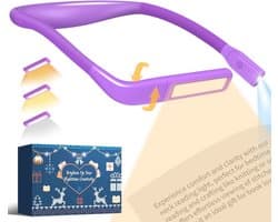 Oplaadbare leeslamp voor boeken met flexibele hals en meerdere kleurtemperaturen