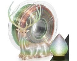 Transparant Glitter Regenboog PETG Filament - High Speed Draadmateriaal voor 3D-Printers 1.75 mm - 1 Kg