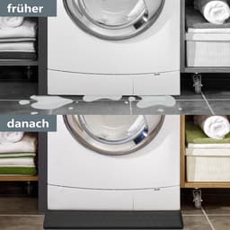 Lekbak/Vloerbeschermer 60x60 cm voor Wasmachine, Koelkast en Vrieskast - Waterdichte Siliconen Mat — thumbnail 5