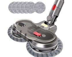 Elektrische mop geschikt voor Dyson V7 V8 V10 V11 V15 - Stofzuigers - Incl 6 Dweil Pads – Vloerwisser - Dweilsysteem - Vloerwisser - Grijs