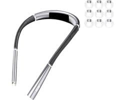 Oplaadbare Leeslamp met 3 Lichtstanden - Flexibele Boekenlamp voor in Bed, Reizen en Breien