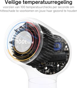 LAIFEN Neo Föhn - Haardroger met ionische technologie - 3 warmtestanden - 3 opzetstukken - Föhn Purple — thumbnail 3