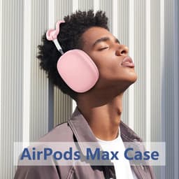 4-delige set - Siliconen Hoes - voor AirPods Max Hooftelefoons 1，2 van – Siliconen Oorkussens Beschermhoes - Oorschelp Beschermhoes, Hoofdband Beschermhoes – Anti-Kras Zachte Siliconen Beschermer – roze — thumbnail 4