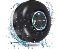 Bluetooth Luidspreker Douche Speaker - Met LED Licht en Zuignap - Waterdichte Mini Speaker - Bluetooth Douche Speaker - Draadloze Draagbare Mini Hoorn Speaker Zuignap - Bass Stereo Trompet - Handsfree Bellen - Voor Douche Thuis en Buiten