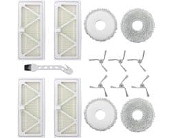 15 stuks vervangende accessoires - geschikt voor DJI ROMO S - ROMO A - ROMO P robotstofzuiger - 6 zijborstels - 4 HEPA-filter - 4 dweilpads - 1 reinigingsgereedschap