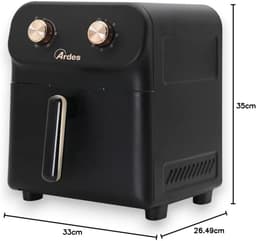 Friteuse met 6L Inhoud - Digitale Airfryer met Touchscreen en Stopwatch — thumbnail 4
