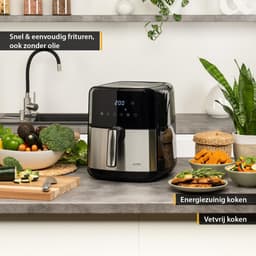 Airfryer 5L met Digitale Timer en 8 Programma's | Roestvrijstalen Mand | Gezond Frituren tot 200°C — thumbnail 5