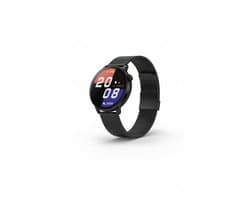 Smartwatch Rankos AK37 - sporthorloge zwart staal bandje - Fitness - Stappenteller - Hartslag - Slaapmonitor - Bluetooth bellen-Bel/message herinnering - Camera Bediening-IP67 Waterbestendig - Met APP-Weer informatie -Stopwatch - Muziek