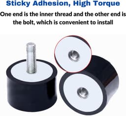 4x Anti-Vibratie Rubber Silentblock M8 Schokdemper met Bout voor Airco en Machine Trillingen — thumbnail 4