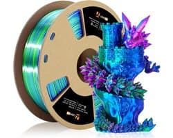 3D-printerfilament meerkleurig PLA 1,75 mm - Regenboogkleur groen-rood-blauw voor 3D-printen