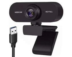 Webcam voor PC - 1080P Full HD - HD Pro Webcam - Voor Laptop en PC - Geschikt Voor Windows en Mac - Streaming Camera - Laptop - Office - Gaming