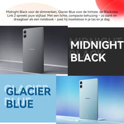 Blackview Tablet - LINK 2 Tablet - 12 GB RAM - 128 GB ROM - 1080P Full HD-video - 8.68 inch - MediaTek Hallo G100 - 5000 mAh - Android 15 - Octa Core - Blauw — thumbnail 3