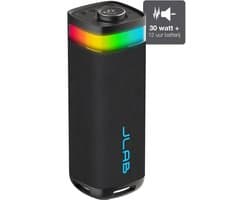 JLab Jbuds Bluetooth Speaker Draadloos - Draagbare Muziekbox - 12 uur Batterijduur - 30 Watt - Bass Boost - IPX6 Waterproof - Multipairing - Instelbare Party Lights - App Equalizer - Zwart