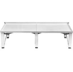 Wasmachine Verhoger - Platform Onderstel - 124 x 55 x 30 cm - Draagvermogen 150 kg - Multifunctioneel - IJzer - Geschikt Voor Wasmachine, Droger En Koelkast — thumbnail 3