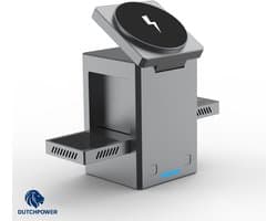 DUTCHPOWER 3-in-1 Robotlader met MagSafe - 15W-Draadloos Opladen - Voor iPhone, Apple Watch en AirPods - Opvouwbaar en Compact