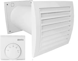Warmteverdeler ventilator met thermostaat voor optimale warmteoverdracht - Ø 125 mm 1000 mm — thumbnail 3
