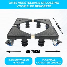 Wasmachine Verhoger - Ombouw - Kast - Zwart — thumbnail 3