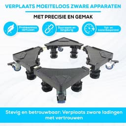 Wasmachine Verhoger - Ombouw - Kast - Zwart — thumbnail 5