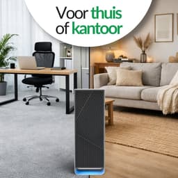 LivingSmart™ LSL200S Luchtreiniger / Air Purifier – HEPA H13 + Koolstoffilter – 230 m³/u – Tot 45 m² – Verwijdert Fijnstof & Geuren — thumbnail 2