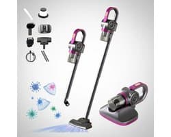 Draadloze Handstofzuiger 4-in-1 – 8500Pa Krachtige Zuigkracht – Met UVC UV-Lamp – Type-C Oplaadbaar – Voor Auto, Huis en Meubels – Paars