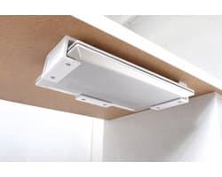 Laptophouder onder bureau - Laptop organizer - Beugels onder tafel montage Laptop houder - Wit