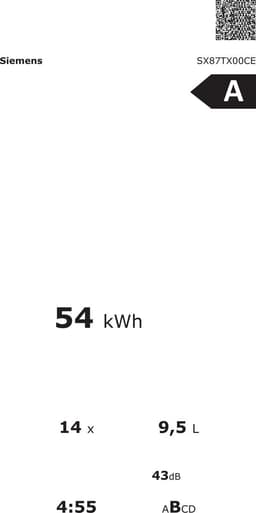 Siemens iQ700 SX87TX00CE volledig inbouwvaatwasser energieklasse A — thumbnail 3