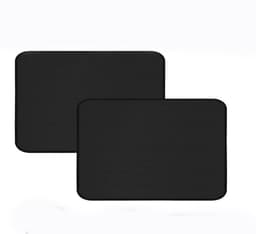 Bureaubladbeschermingspad - 2 stuks - Hittebestendige mat, geschikt voor airfryers - Ovenbeschermer - Sneldrogende koffiemat - BBQ beschermer - Geschikt voor airfryer, koffiezetapparaat en blender - 80 * 60 cm - Zwart — thumbnail 1