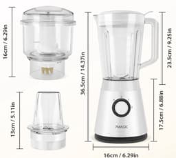 Vedder House - Keukenmachine - 3 functies - Blender - Hakmolen - Versnipperaar - Foodprocessor — thumbnail 3