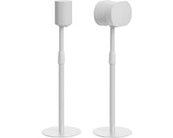 In hoogte Verstelbare Luidsprekerstandaards Paar voor Sonos Era 100 en Era 300, Wit
