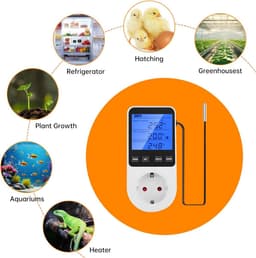 Digitale Temperatuurregelaar met Timer 230V 16A LCD Scherm voor Koeling en Verwarming — thumbnail 4