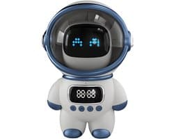 Draadloze Astronaut Bluetooth Speaker met Slimme AI Voice Intercom en Nachtlamp