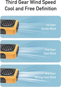 Draagbare Tailleclip Ventilator - USB Oplaadbaar, Mini Halsventilator voor T-shirts en Jassen — thumbnail 5